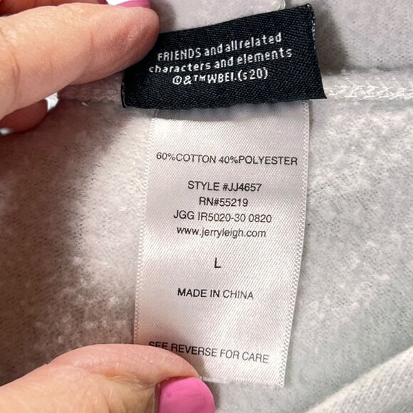 Friends TV Show Halloween Tie Dye Hoodie Sweatshirt Large Green White - Picture 5 of 8